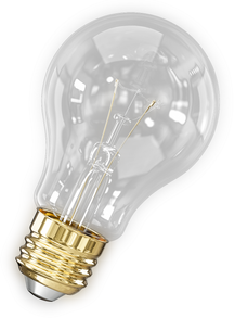 3D Surrealism Incandescent Bulb