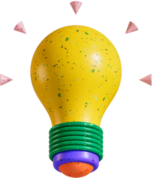 3D Buildable Mindmap Light Bulb