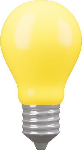 3d Element Light Bulb Icon 3d Render Illustration